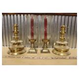 BRASS CANDLESTICK HOLDERS