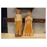SARREID LTD. WOODEN AMISH FIGURES MADE IN ITALY
