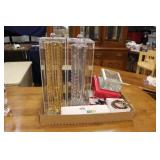 FLAT W/ ASSORTED JEWELRY, NECKLACE KEEPERS & BOXES