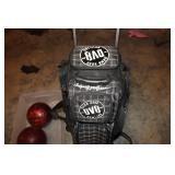 DGB BOWLING BAG W/ ACCESSORIES & (6) BALLS
