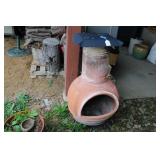 CLAY FIREPLACE