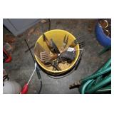 BUCKET OF GRILL UTENSILS