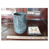 MARBLE WINE CHILLER & DECORATIVE TRIVET