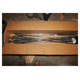 BOX OF GOLF CLUBS
