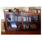ANTIQUE CLOSED BOOK CASE W/ SLIDING GLASS DOORS
