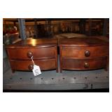 (2) SMALL WOODEN JEWELRY BOXES