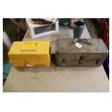 (2) TACKLEBOXES W/ HARDWARE & TOOLS