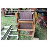 (2) WOODEN FOLDING CHAIRS