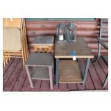 PLANT STANDS, END TABLE, & OUTSIDE DECOR