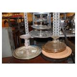 ASSORTED SERVING TRAYS