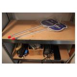 ASSORTED TOOLS, BRINKS SECURITY SIGNS & MORE