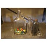 (3) ADVERTISING BOTTLES & BOUNCY BALLS