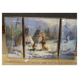 3PC. NATIVE AMERICAN ARTWORK