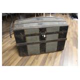 SHR & CO. ANTIQUE HUMPBACK CHEST