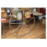 WOODEN WAGON WHEEL - 46" DIA.