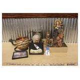 NATIVE AMERICAN FIGURINES, KNIVE & MORE