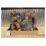 CERAMIC NATIVE AMERICAN FIGURINES & BUST