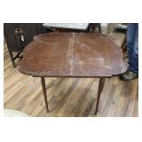 ANTIQUE FLIP-TOP CARD TABLE