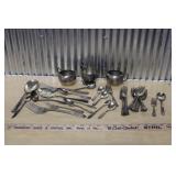 ASSORTED SILVERPLATE FLATWARE & CUPS