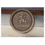 LOWENBRAU BEER SIGN - 18 1/2" DIA.