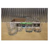 (9) GLASS CUPS