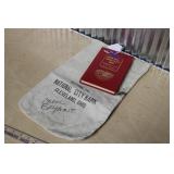 ANTIQUE BANK BAG & U.S. COIN GUIDE