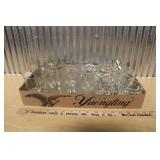 GLASS DESSERT CUPS, DRINKING GLASSES ETC.