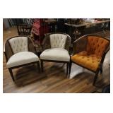 (3) MCM UPHOLSTERED CHAIRS