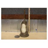 ANTIQUE CARAMEL SLAG GLASS LIGHT FIXTURE