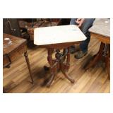 ANTIQUE MARBLE TOP TABLE