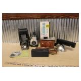 LOT OF VINTAGE CAMERAS & ELECTRONICS