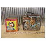 SIX MILLION DOLLAR MAN LUNCHBOX & MATTEL BOX