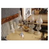 OIL LAMPS & CHIMNEYS