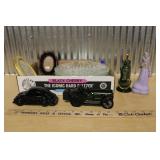 AVON COLOGNE BOTTLES, SALAD PLATES & PICT. FRAMES