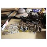 CAST IRON TOYS, WOOD STAGECOACH & MORE