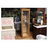 LIGHTED CURIO CABINET W/ (4) GLASS SHELVES