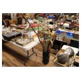 METAL UMBRELLA STAND W/ WALKING STICKS