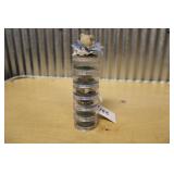 ASSORTED RINGS & FOREIGN COINS INCL. STERLING