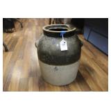 DAMAGED #4 STONEWARE CROCK