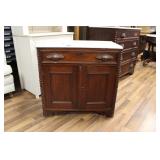 ANTIQUE VICTORIAN MARBLE TOP WASHSTAND
