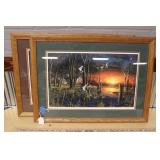 (2) FRAMED PRINTS BY JIM HANSEL