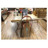 VINTAGE SEARS RUNNER SLED, SHOVEL, & CHOPPER