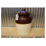 ROSEVILLE OHIO POTTERY DBL HANDLED JAR W/ LID