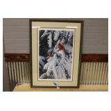 LATE SNOW-CARDINALS BY MARC HANSON