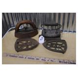 "THE BEST" FLUTER, SAD IRON & SAD IRON STANDS