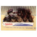 PURPLE AMETHYST DRINKING GLASSES