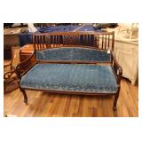 ANTIQUE UPHOLSTERED BENCH