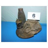 OLD MINERS CAP W/CARBIDE LAMP OLD MINERS CAP W/CARBIDE LAMP