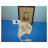 VINTAGE BONNET, MITTENS & GRAD PICTURE VINTAGE BONNET, MITTENS & GRAD PICTURE