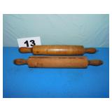 (2) ROLLING PINS